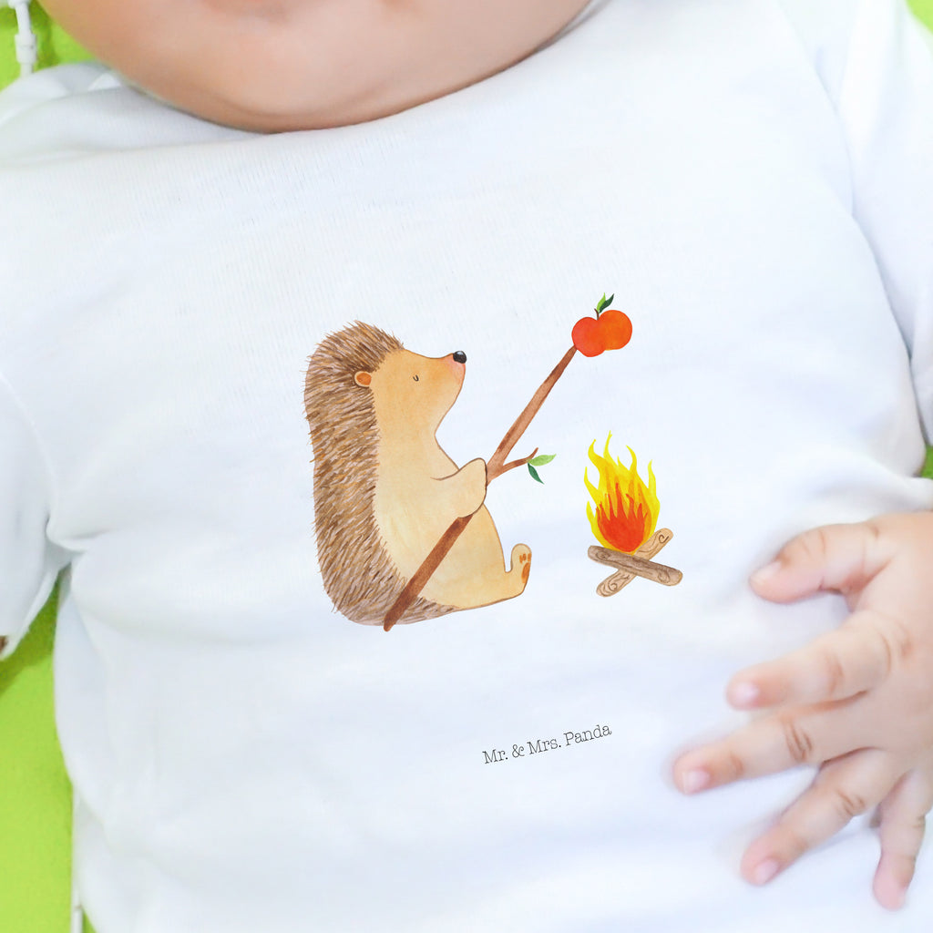 Organic Baby Shirt Igel grillt