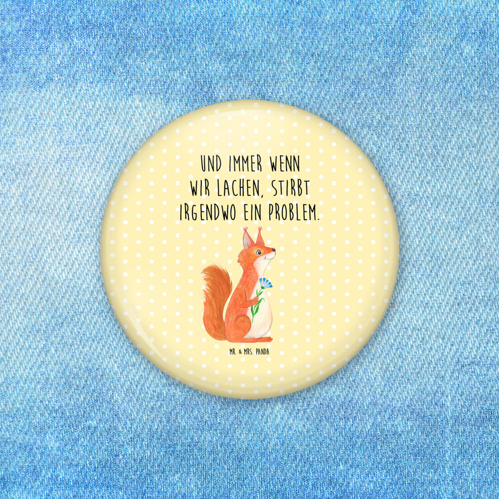 50mm Button Eichhörnchen Blume 50mm Button, Button, Pin, Anstecknadel, Tiermotive, Gute Laune, lustige Sprüche, Tiere, Eichhörnchen, Eichhorn, Spruch positiv, Lachen, Spaß, Motivation Sprüche, Motivation Bilder, glücklich Spruch, Spruch Deko