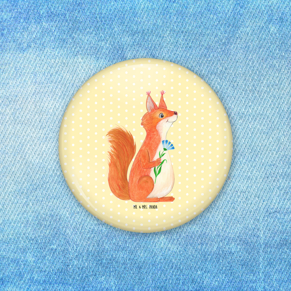 50mm Button Eichhörnchen Blume 50mm Button, Button, Pin, Anstecknadel, Tiermotive, Gute Laune, lustige Sprüche, Tiere, Eichhörnchen, Eichhorn, Spruch positiv, Lachen, Spaß, Motivation Sprüche, Motivation Bilder, glücklich Spruch, Spruch Deko