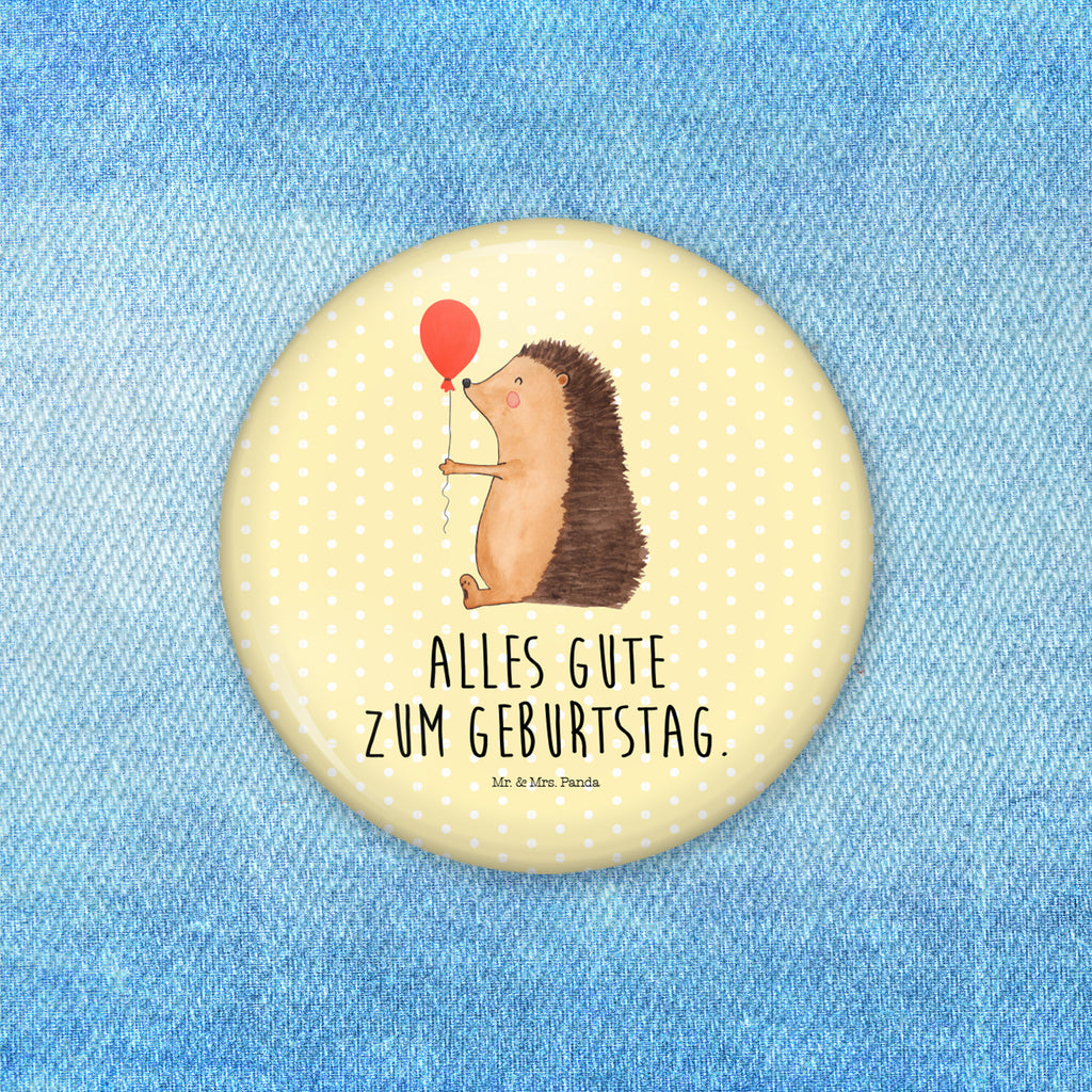 50mm Button Igel mit Luftballon 50mm Button, Button, Pin, Anstecknadel, Tiermotive, Gute Laune, lustige Sprüche, Tiere, Igel, Geburtstag, Herzlichen Glückwunsch, Glückwunsch, Geburtstagskind, Ballon, Happy Birthday