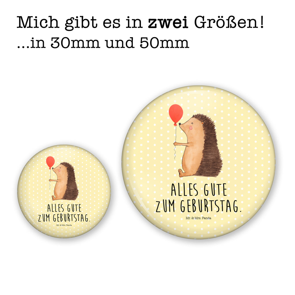 50mm Button Igel mit Luftballon 50mm Button, Button, Pin, Anstecknadel, Tiermotive, Gute Laune, lustige Sprüche, Tiere, Igel, Geburtstag, Herzlichen Glückwunsch, Glückwunsch, Geburtstagskind, Ballon, Happy Birthday
