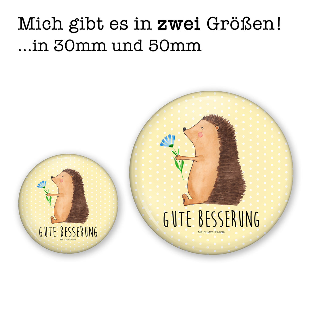 50mm Button Igel mit Blume 50mm Button, Button, Pin, Anstecknadel, Tiermotive, Gute Laune, lustige Sprüche, Tiere, Igel, Gute Besserung, Genesungswünsche, Krankheit, Krankenhaus, krank, Besuch