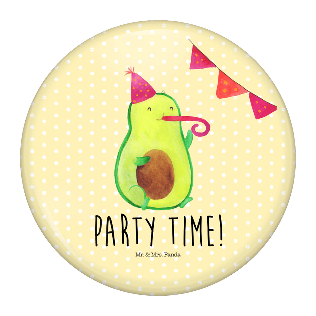 50mm Button Avocado Party Time 50mm Button, Button, Pin, Anstecknadel, Avocado, Veggie, Vegan, Gesund