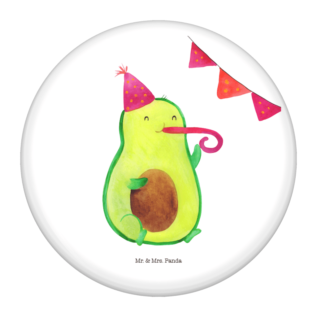 50mm Button Avocado Party Time 50mm Button, Button, Pin, Anstecknadel, Avocado, Veggie, Vegan, Gesund