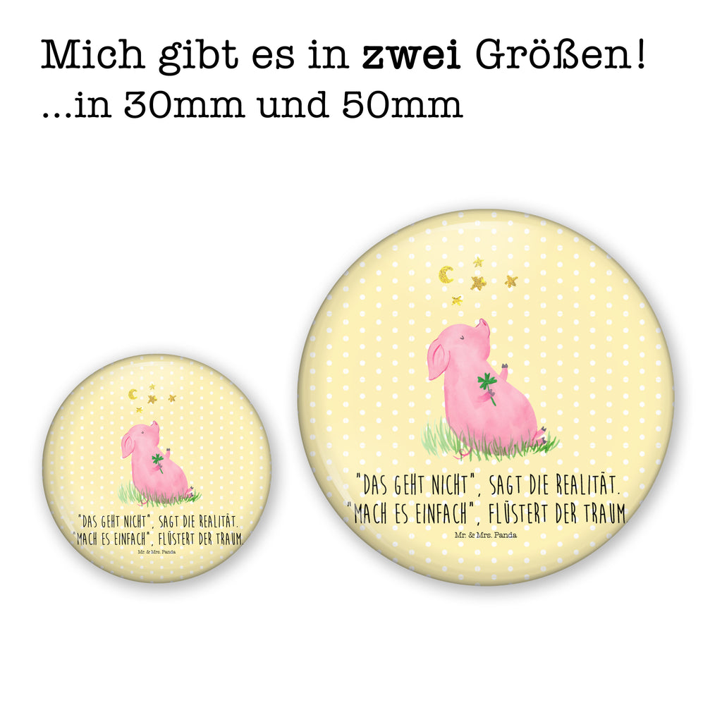 50mm Button Glücksschwein 50mm Button, Button, Pin, Anstecknadel, Tiermotive, Gute Laune, lustige Sprüche, Tiere, Glücksschwein. Glück, Schwein, Schweinchen, Sterne, Sernchen, Ziele, Träume, Motivation, Glücksbringer