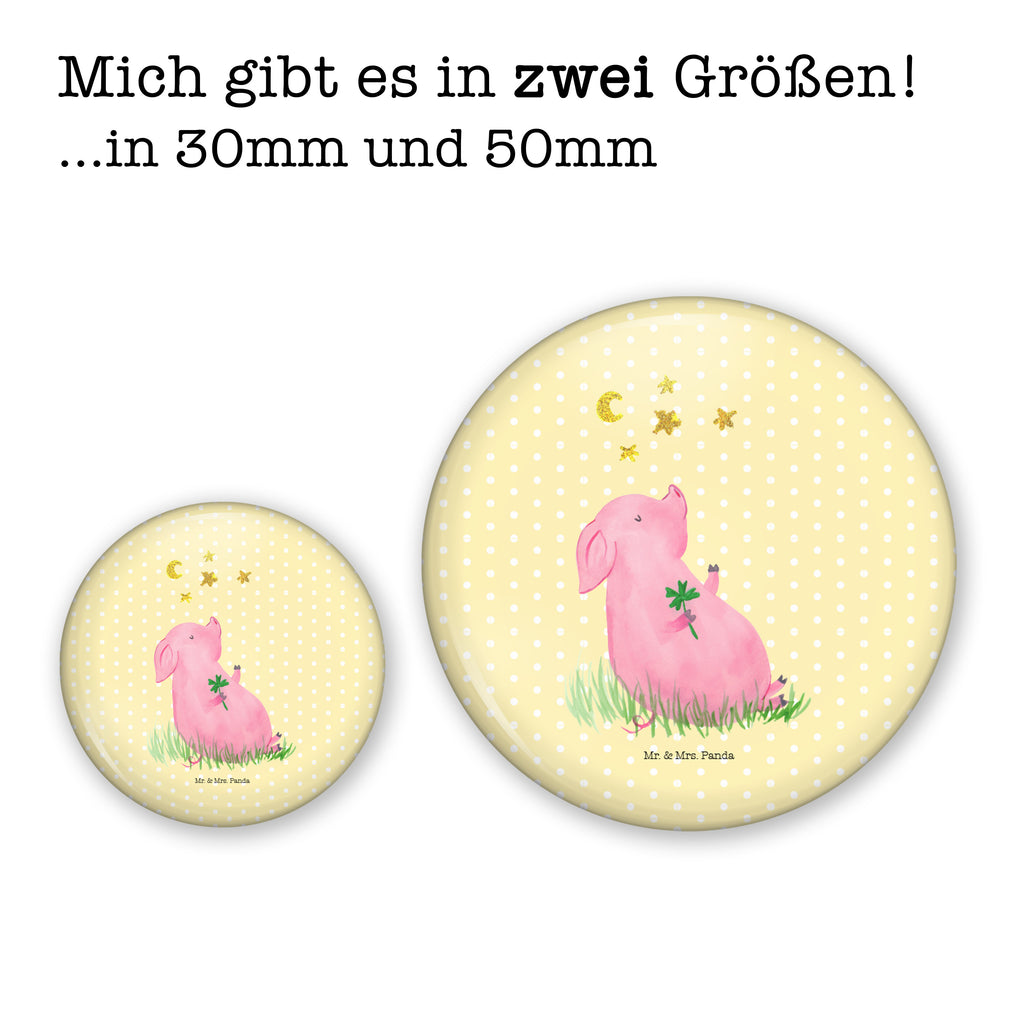 50mm Button Glücksschwein 50mm Button, Button, Pin, Anstecknadel, Tiermotive, Gute Laune, lustige Sprüche, Tiere, Glücksschwein. Glück, Schwein, Schweinchen, Sterne, Sernchen, Ziele, Träume, Motivation, Glücksbringer