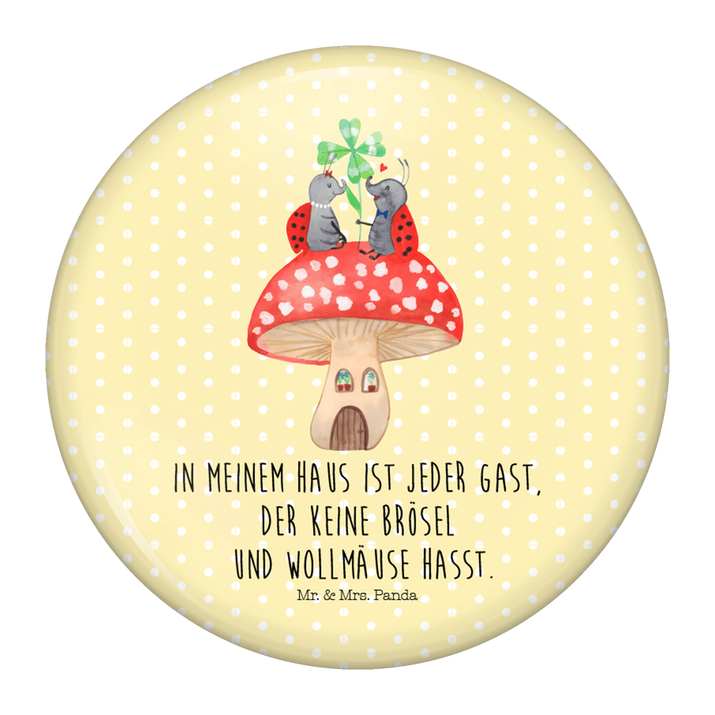 50mm Button Marienkäfer Paar Fliegenpilz 50mm Button, Button, Pin, Anstecknadel, Tiermotive, Gute Laune, lustige Sprüche, Tiere, Haus, Wohnung, zuhause, Fliegenpilz, Marienkäfer, Fleigenpilzhaus