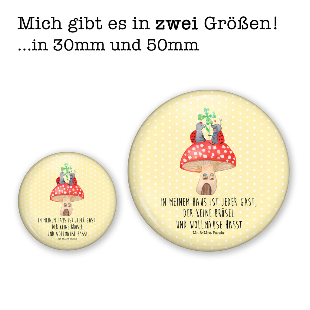 50mm Button Marienkäfer Paar Fliegenpilz 50mm Button, Button, Pin, Anstecknadel, Tiermotive, Gute Laune, lustige Sprüche, Tiere, Haus, Wohnung, zuhause, Fliegenpilz, Marienkäfer, Fleigenpilzhaus