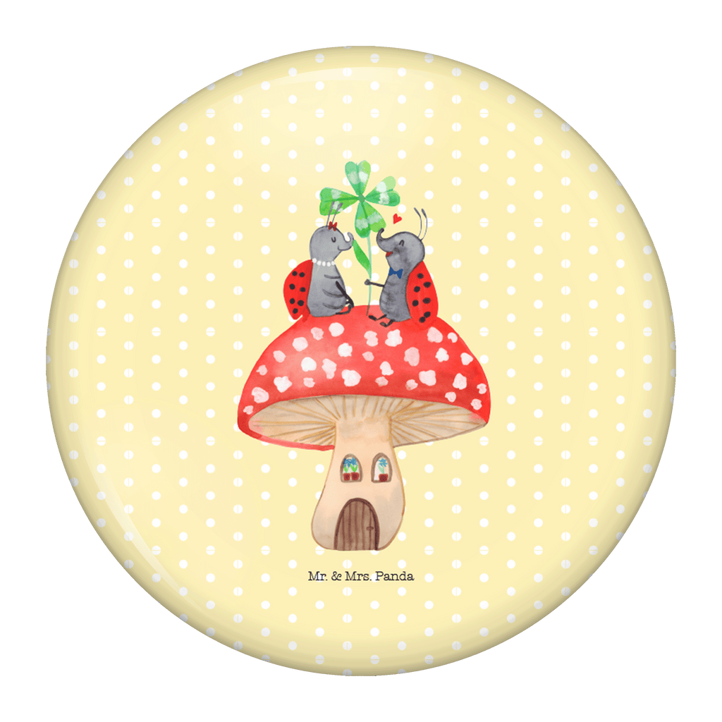 50mm Button Marienkäfer Paar Fliegenpilz 50mm Button, Button, Pin, Anstecknadel, Tiermotive, Gute Laune, lustige Sprüche, Tiere, Haus, Wohnung, zuhause, Fliegenpilz, Marienkäfer, Fleigenpilzhaus