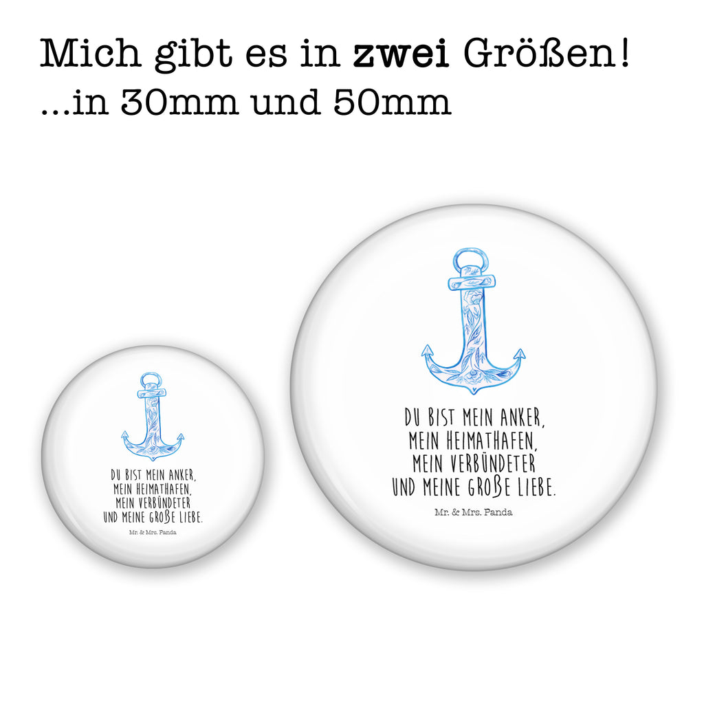 50mm Button Anker Blau 50mm Button, Button, Pin, Anstecknadel, Tiermotive, Gute Laune, lustige Sprüche, Tiere