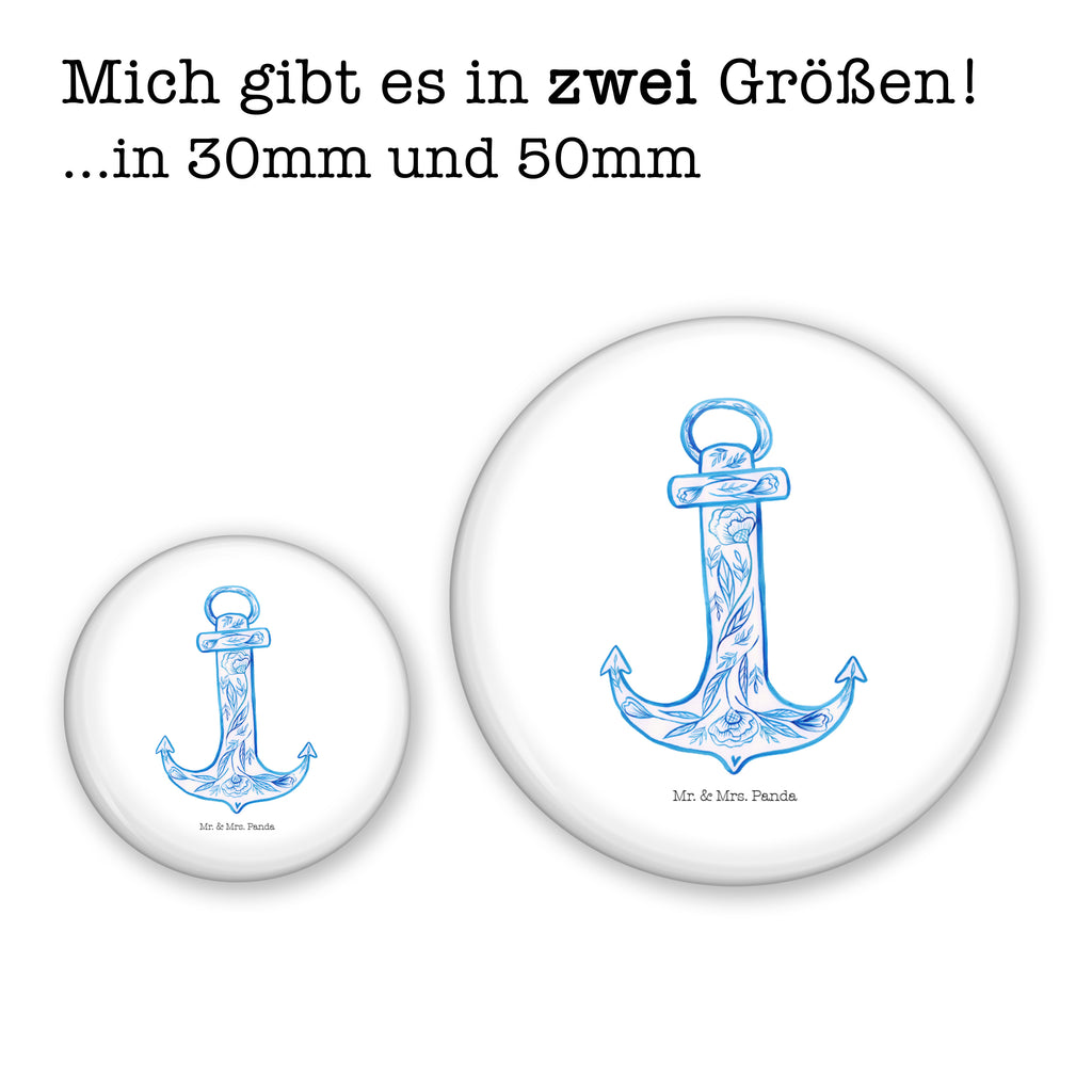 50mm Button Anker Blau 50mm Button, Button, Pin, Anstecknadel, Tiermotive, Gute Laune, lustige Sprüche, Tiere