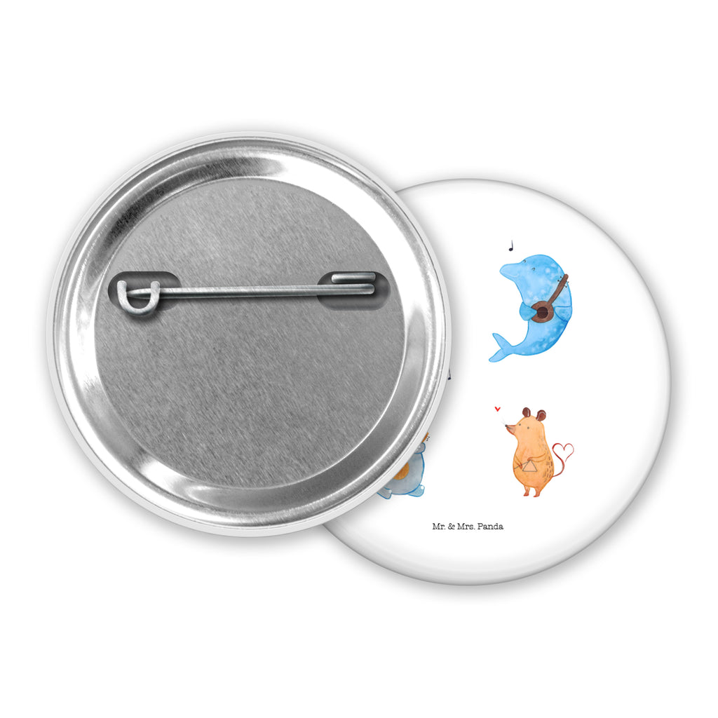50mm Button Big Band 50mm Button, Button, Pin, Anstecknadel, Tiermotive, Gute Laune, lustige Sprüche, Tiere, Hund, Pinguin, Maus, Elefant, Delfin, Gitarre, Band, Triangel, Musikanten, Musik