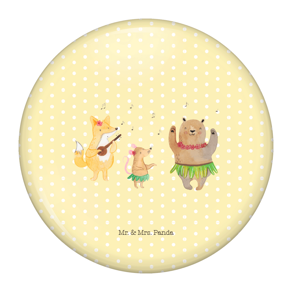 50mm Button Waldtiere Aloha 50mm Button, Button, Pin, Anstecknadel, Tiermotive, Gute Laune, lustige Sprüche, Tiere, Wald, Waldtiere, Musik, Aloha, Bär, Hase, Igel, Tanzen, Leben, Lachen