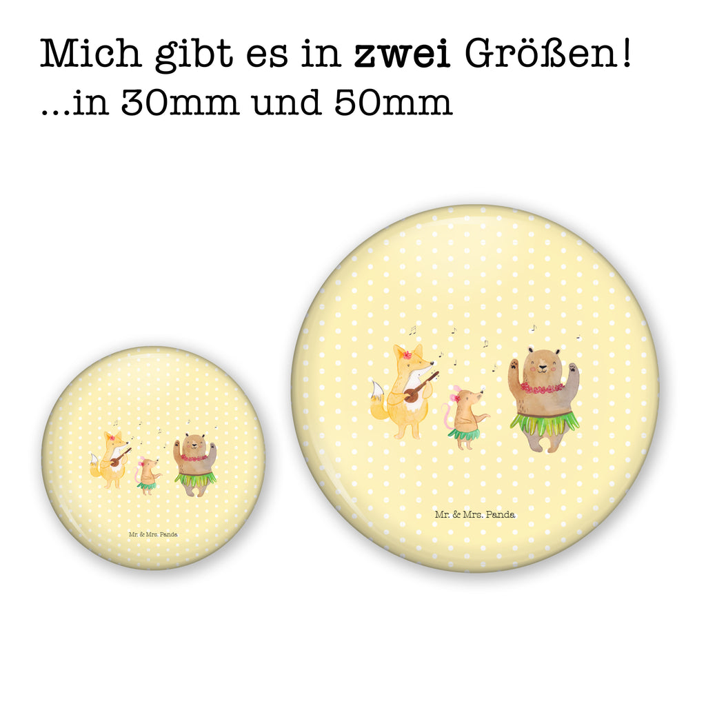 50mm Button Waldtiere Aloha 50mm Button, Button, Pin, Anstecknadel, Tiermotive, Gute Laune, lustige Sprüche, Tiere, Wald, Waldtiere, Musik, Aloha, Bär, Hase, Igel, Tanzen, Leben, Lachen