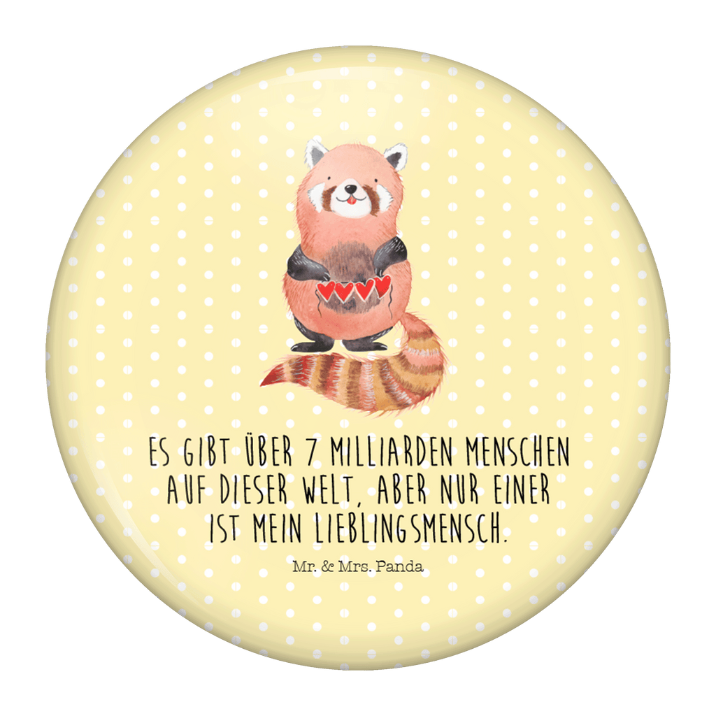 50mm Button Roter Panda 50mm Button, Button, Pin, Anstecknadel, Tiermotive, Gute Laune, lustige Sprüche, Tiere, Panda, Liebe, Rot, Herz, Liebling, Lieblingsmensch