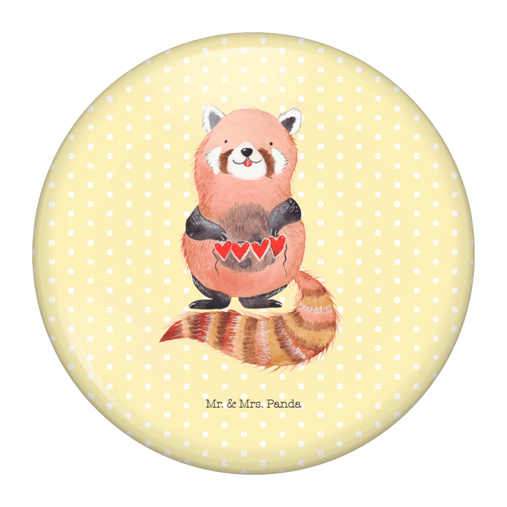 50mm Button Roter Panda 50mm Button, Button, Pin, Anstecknadel, Tiermotive, Gute Laune, lustige Sprüche, Tiere, Panda, Liebe, Rot, Herz, Liebling, Lieblingsmensch