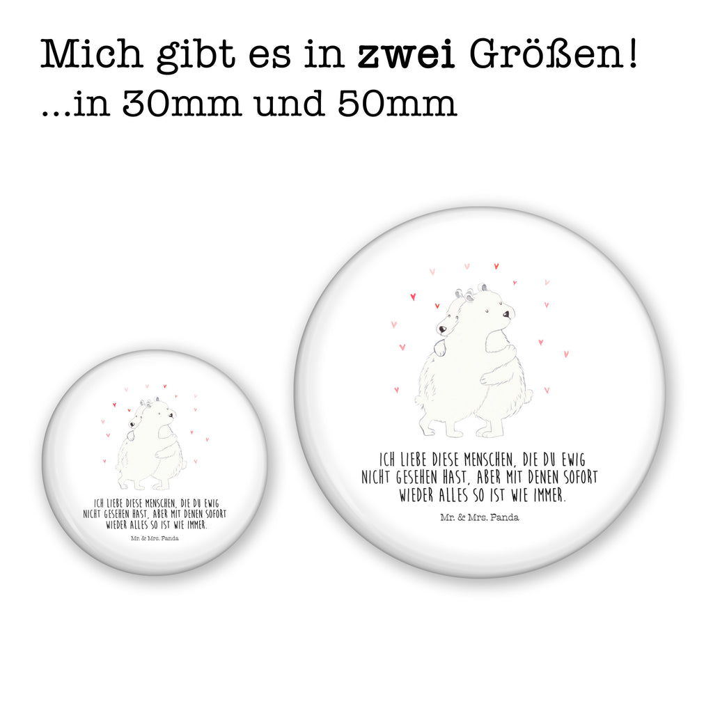 50mm Button Eisbär Umarmen 50mm Button, Button, Pin, Anstecknadel, Tiermotive, Gute Laune, lustige Sprüche, Tiere