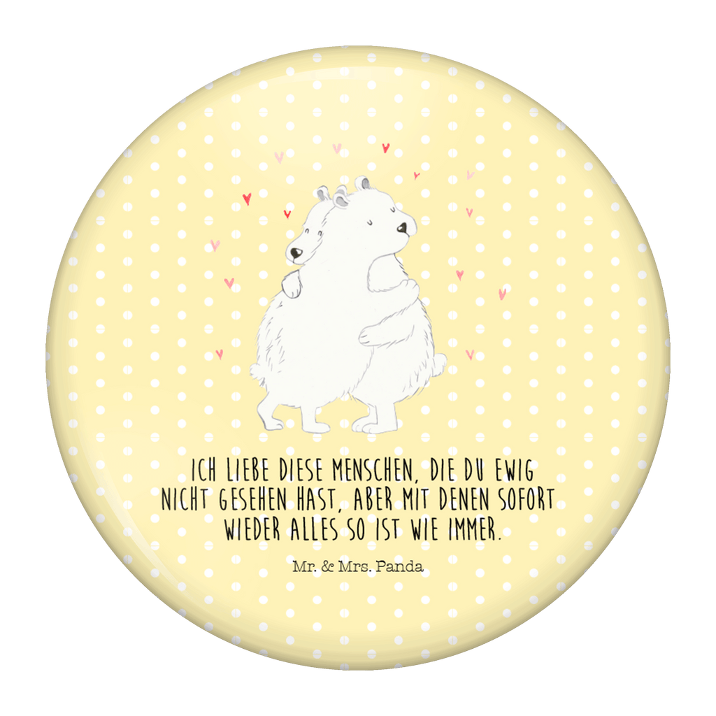 50mm Button Eisbär Umarmen 50mm Button, Button, Pin, Anstecknadel, Tiermotive, Gute Laune, lustige Sprüche, Tiere