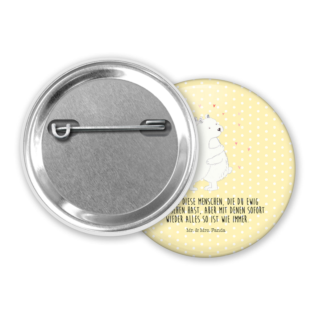 50mm Button Eisbär Umarmen 50mm Button, Button, Pin, Anstecknadel, Tiermotive, Gute Laune, lustige Sprüche, Tiere