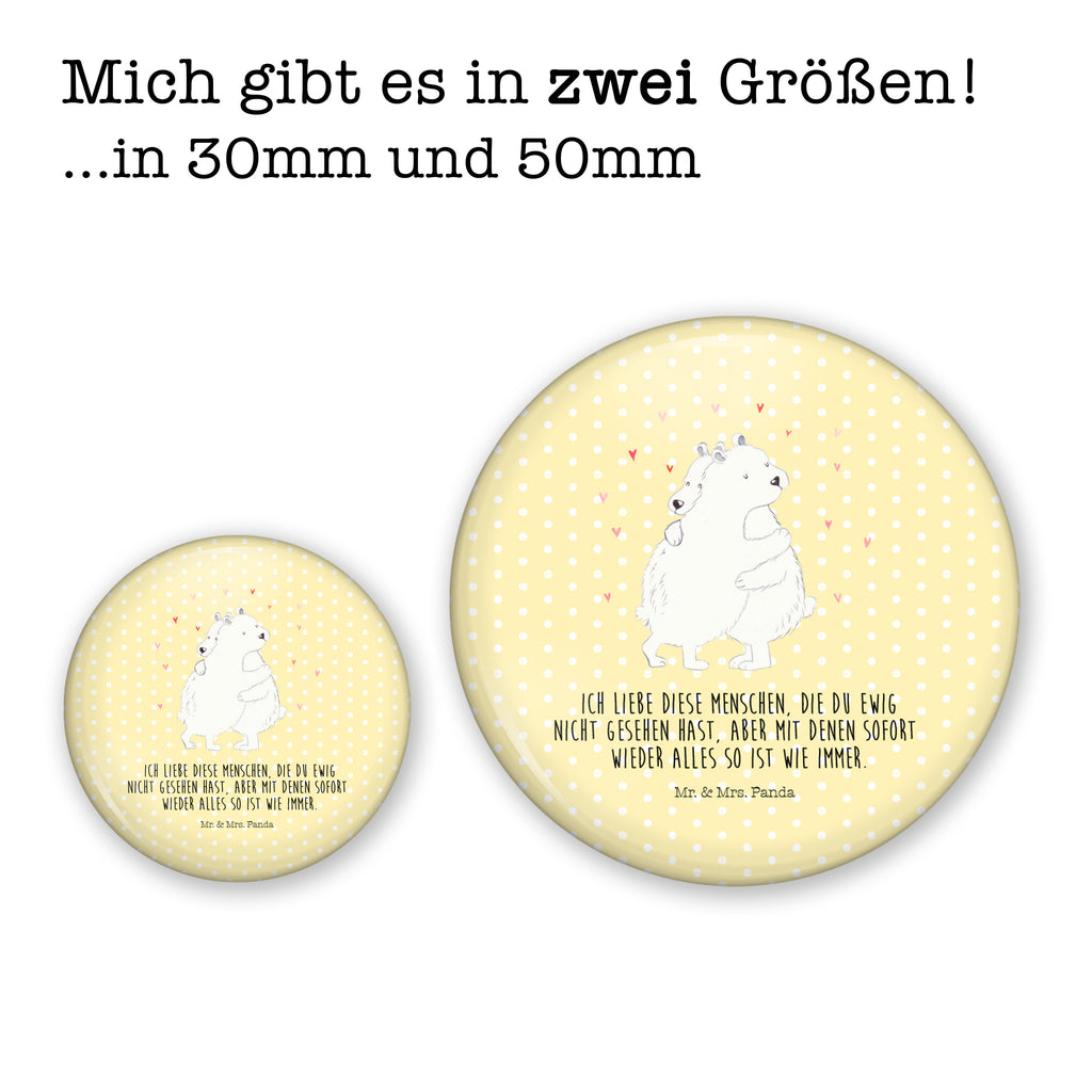 50mm Button Eisbär Umarmen 50mm Button, Button, Pin, Anstecknadel, Tiermotive, Gute Laune, lustige Sprüche, Tiere