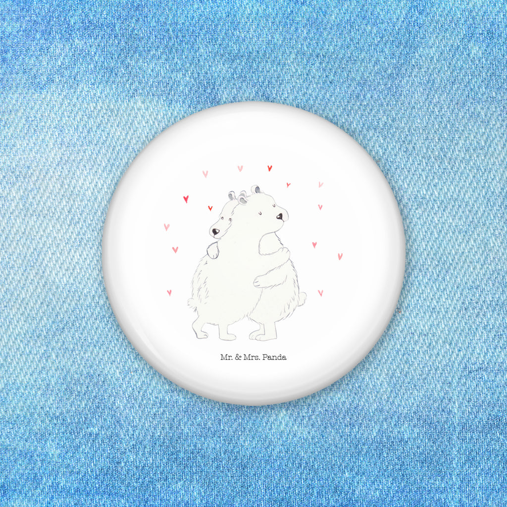 50mm Button Eisbär Umarmen 50mm Button, Button, Pin, Anstecknadel, Tiermotive, Gute Laune, lustige Sprüche, Tiere