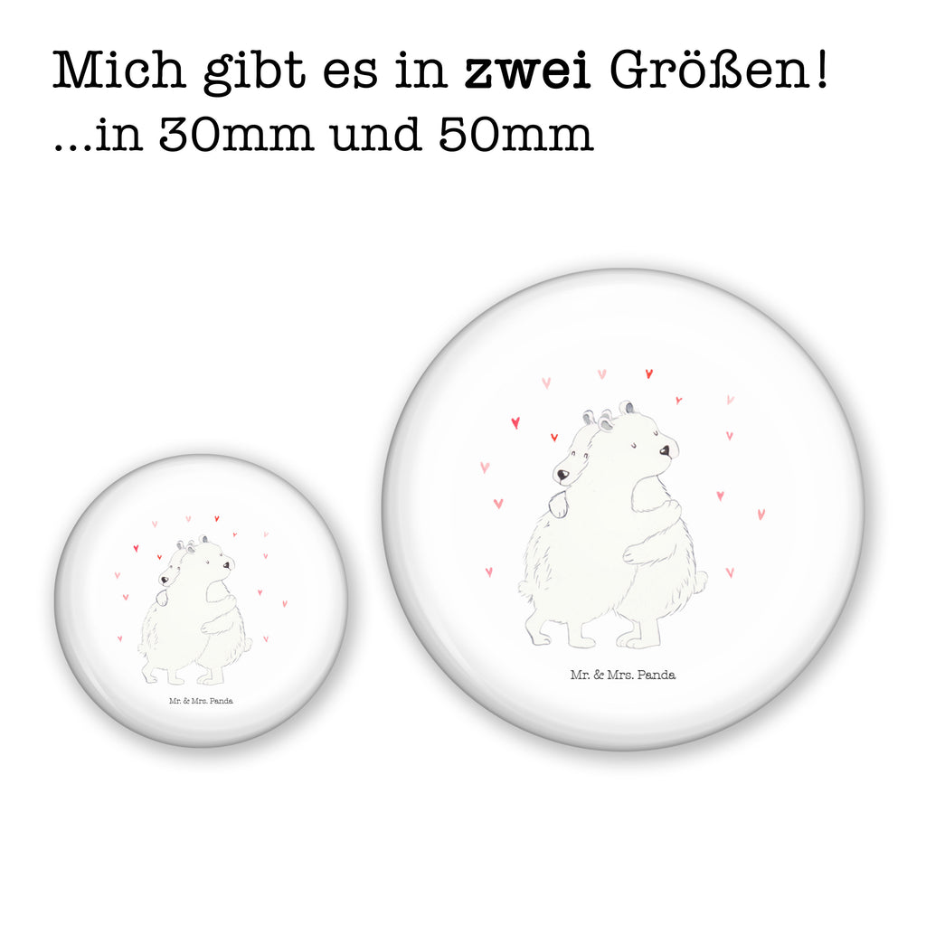 50mm Button Eisbär Umarmen 50mm Button, Button, Pin, Anstecknadel, Tiermotive, Gute Laune, lustige Sprüche, Tiere