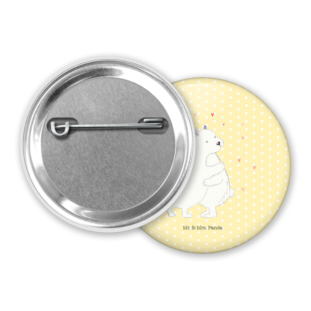 50mm Button Eisbär Umarmen 50mm Button, Button, Pin, Anstecknadel, Tiermotive, Gute Laune, lustige Sprüche, Tiere