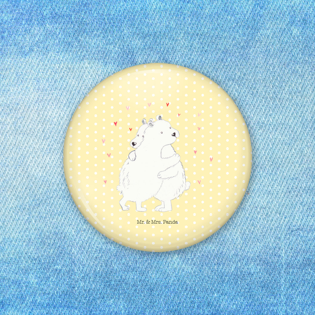 50mm Button Eisbär Umarmen 50mm Button, Button, Pin, Anstecknadel, Tiermotive, Gute Laune, lustige Sprüche, Tiere