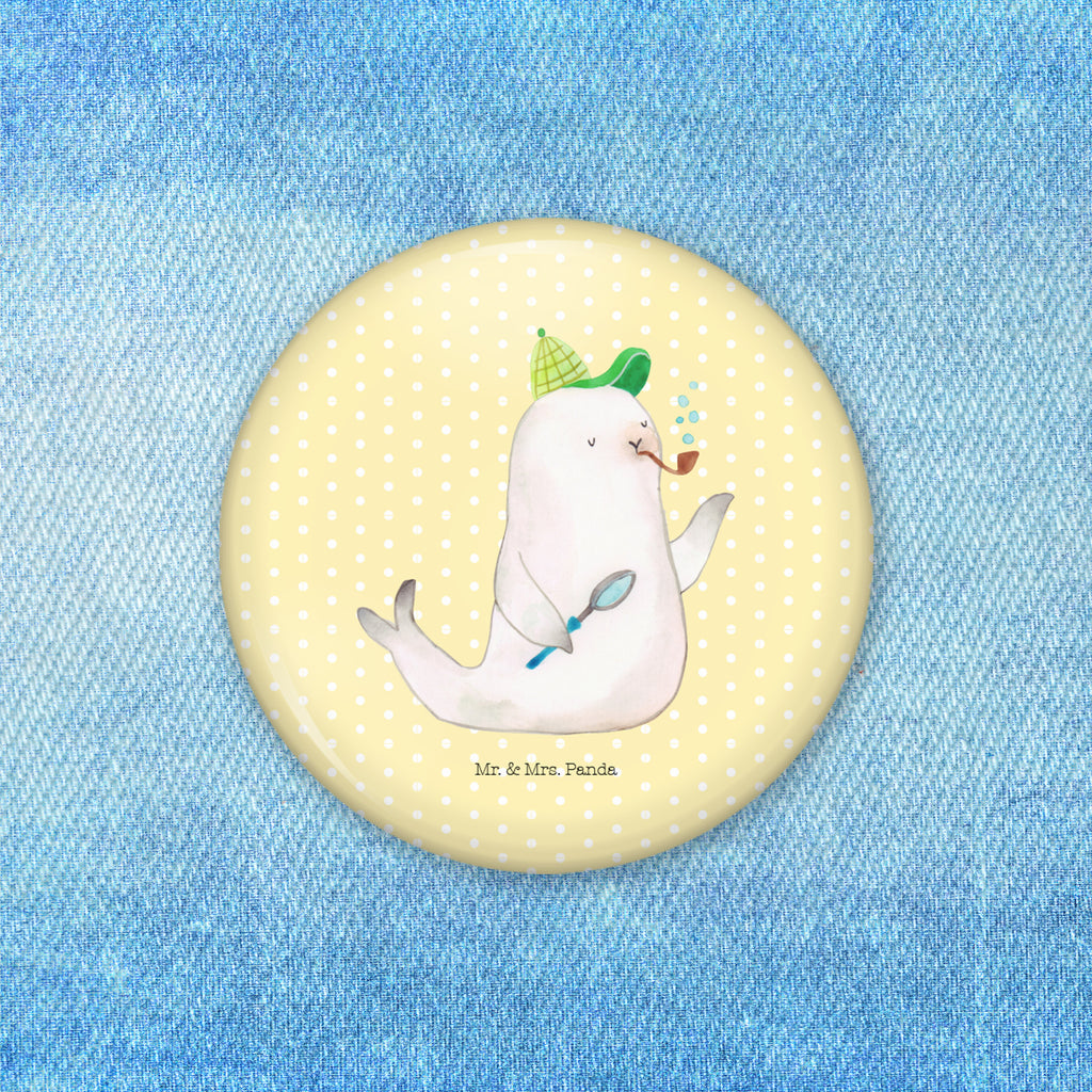 50mm Button Robbe Sherlock 50mm Button, Button, Pin, Anstecknadel, Tiermotive, Gute Laune, lustige Sprüche, Tiere