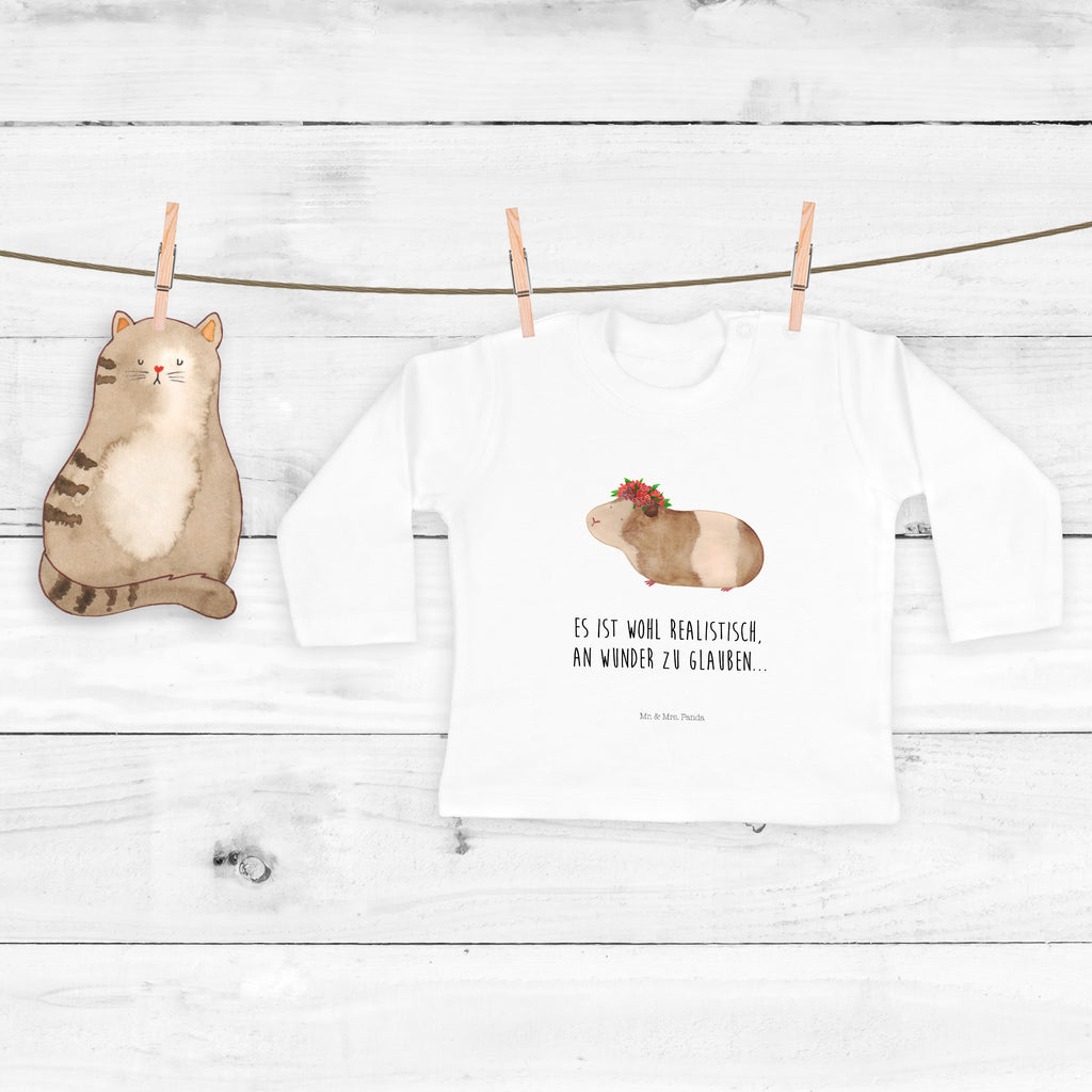 3-6 Monate Baby Longsleeve Meerschweinchen weise Mädchen, Jungen, Baby, Langarm, Bio, Kleidung, Tiermotive, Gute Laune, lustige Sprüche, Tiere, Meerschweinchen, Meerie, Meeries, Wunder, Blumenkind, Realität, Spruch, Weisheit, Motivation, Wunderland