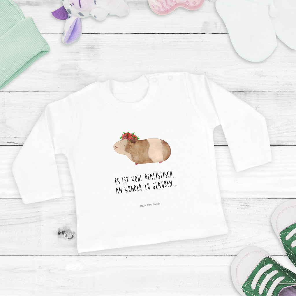 3-6 Monate Baby Longsleeve Meerschweinchen weise Mädchen, Jungen, Baby, Langarm, Bio, Kleidung, Tiermotive, Gute Laune, lustige Sprüche, Tiere, Meerschweinchen, Meerie, Meeries, Wunder, Blumenkind, Realität, Spruch, Weisheit, Motivation, Wunderland