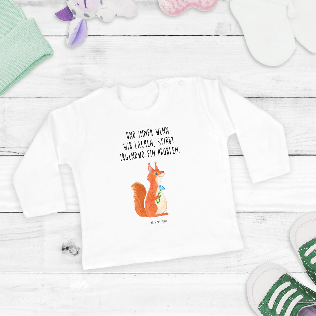 3-6 Monate Baby Longsleeve Eichhörnchen Blume