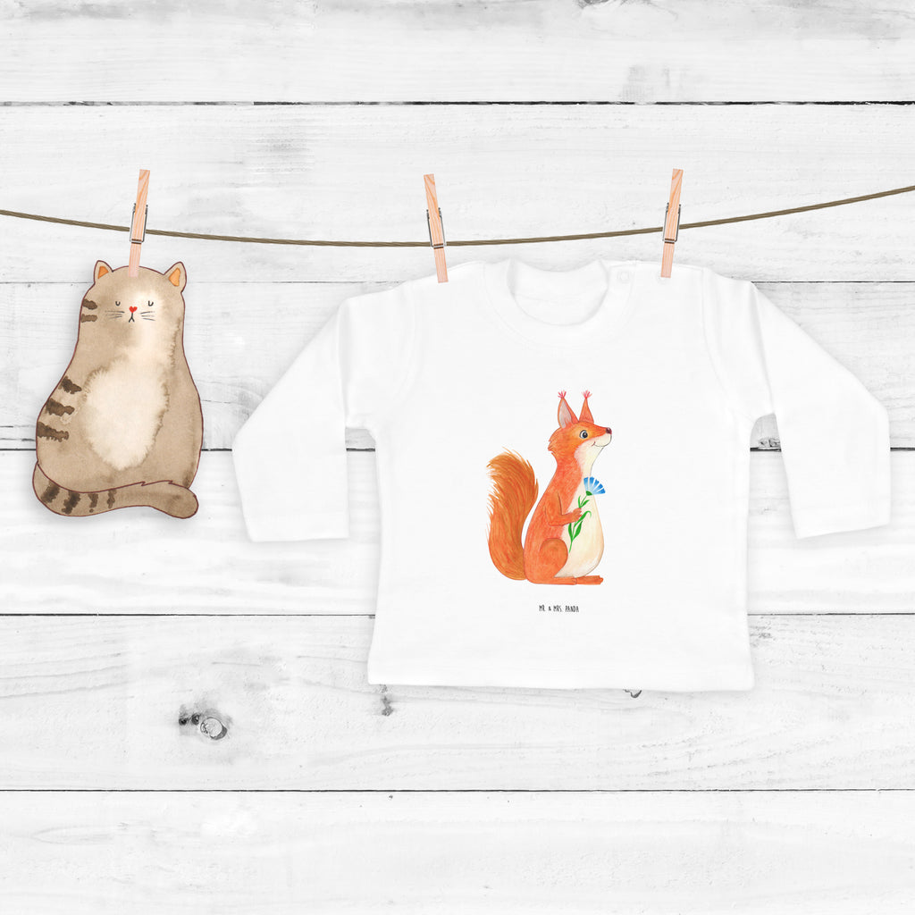 3-6 Monate Baby Longsleeve Eichhörnchen Blume