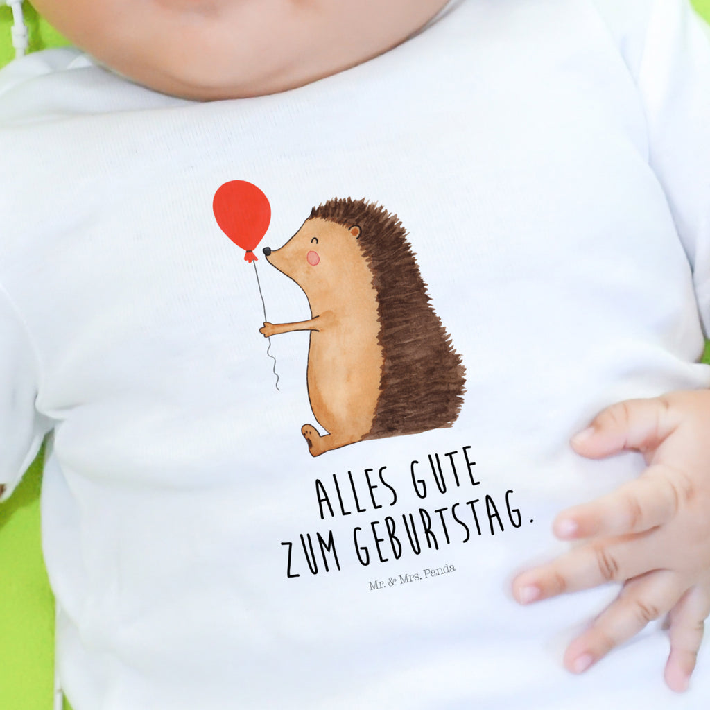 3-6 Monate Baby Longsleeve Igel mit Luftballon Mädchen, Jungen, Baby, Langarm, Bio, Kleidung, Tiermotive, Gute Laune, lustige Sprüche, Tiere, Igel, Geburtstag, Herzlichen Glückwunsch, Glückwunsch, Geburtstagskind, Ballon, Happy Birthday