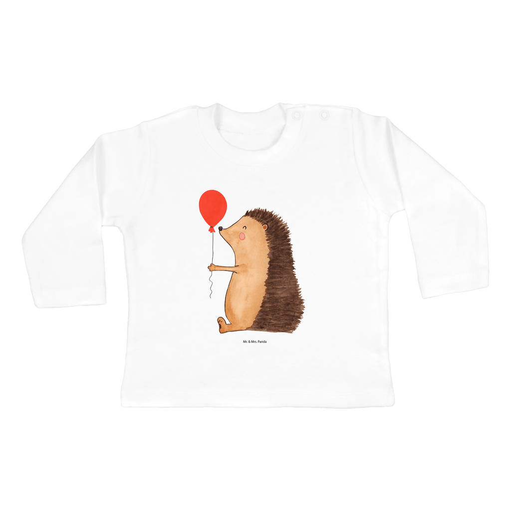 3-6 Monate Baby Longsleeve Igel mit Luftballon Mädchen, Jungen, Baby, Langarm, Bio, Kleidung, Tiermotive, Gute Laune, lustige Sprüche, Tiere, Igel, Geburtstag, Herzlichen Glückwunsch, Glückwunsch, Geburtstagskind, Ballon, Happy Birthday