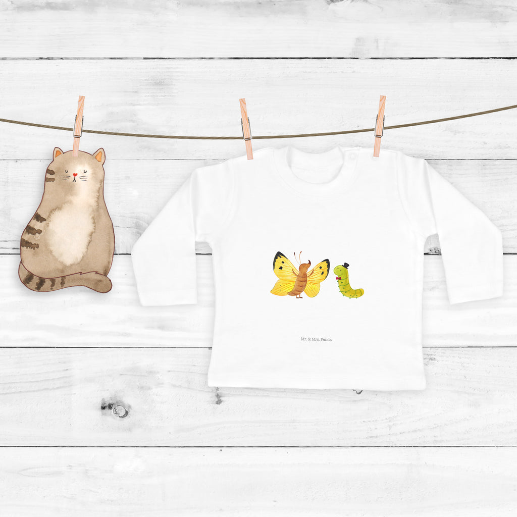 3-6 Monate Baby Longsleeve Raupe & Schmetterling