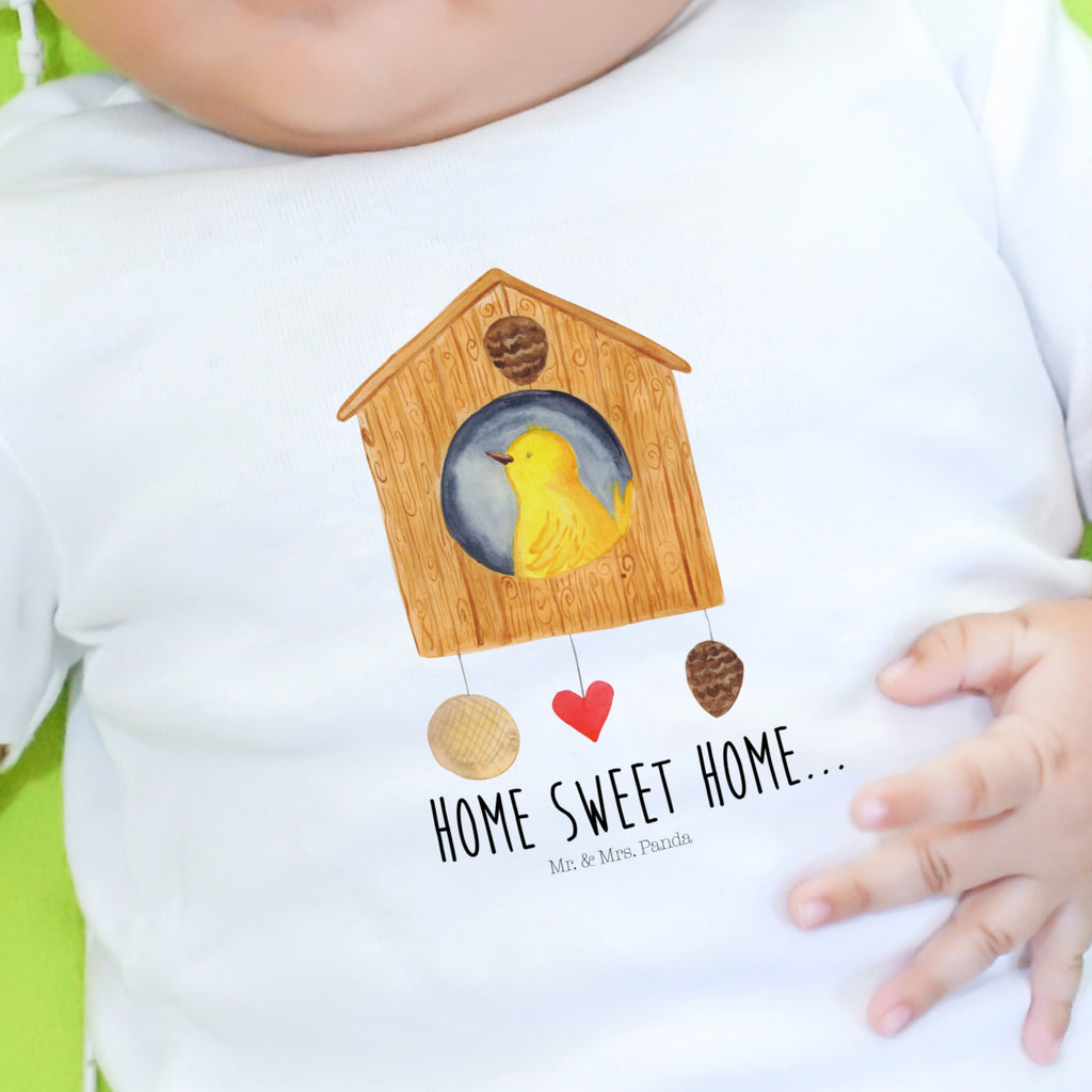 12-18 Monate Baby Longsleeve Vogelhaus sweet Home Mädchen, Jungen, Baby, Langarm, Bio, Kleidung, Tiermotive, Gute Laune, lustige Sprüche, Tiere, Vogelhaus, Vogel, Home sweet Home, Einzug, Umzug, Geschenk, Einzugsgeschenk, Hausbau, Haus