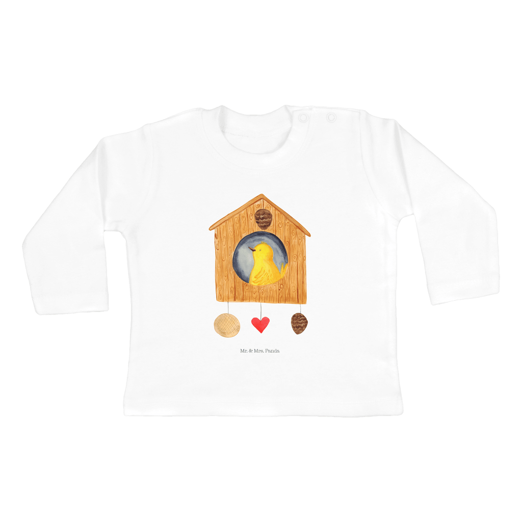 12-18 Monate Baby Longsleeve Vogelhaus sweet Home Mädchen, Jungen, Baby, Langarm, Bio, Kleidung, Tiermotive, Gute Laune, lustige Sprüche, Tiere, Vogelhaus, Vogel, Home sweet Home, Einzug, Umzug, Geschenk, Einzugsgeschenk, Hausbau, Haus