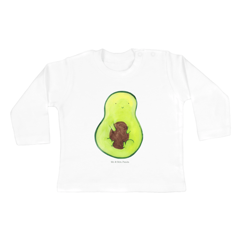 12-18 Monate Baby Longsleeve Avocado mit Kern Mädchen, Jungen, Baby, Langarm, Bio, Kleidung, Avocado, Veggie, Vegan, Gesund, Avokado, Avocadokern, Kern, Pflanze, Spruch Leben