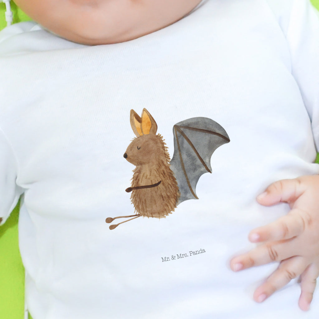 12-18 Monate Baby Longsleeve Fledermaus sitzend Mädchen, Jungen, Baby, Langarm, Bio, Kleidung, Tiermotive, Gute Laune, lustige Sprüche, Tiere, Fledermaus, Fledermäuse, Motivation, entspannen