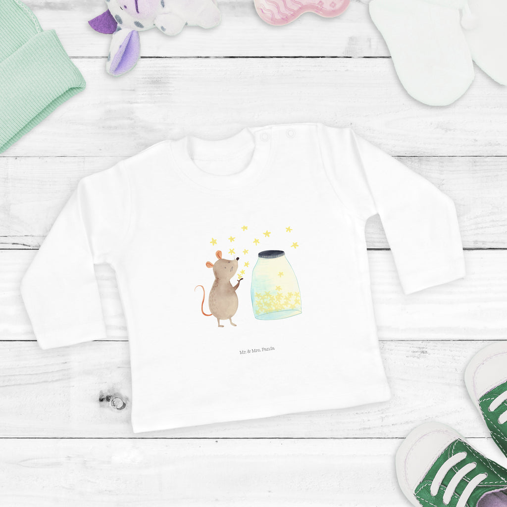 12-18 Monate Baby Longsleeve Maus Sterne Mädchen, Jungen, Baby, Langarm, Bio, Kleidung, Tiermotive, Gute Laune, lustige Sprüche, Tiere, Maus, Sterne, Wunsch, Kind, Taufe, Taufgeschenk, Geburt, Schwangerschaft, erstes Kind, Kindergeburtstag, Geburtstag, Hoffnung, Träume