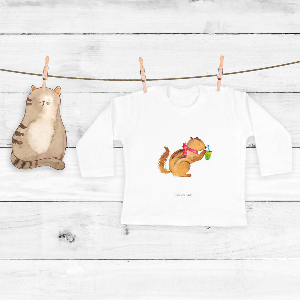 12-18 Monate Baby Longsleeve Eichhörnchen Smoothie Mädchen, Jungen, Baby, Langarm, Bio, Kleidung, Tiermotive, Gute Laune, lustige Sprüche, Tiere, Green Smoothies, Diät, Abnehmen, Streifenhörnchen, Eichhörnchen