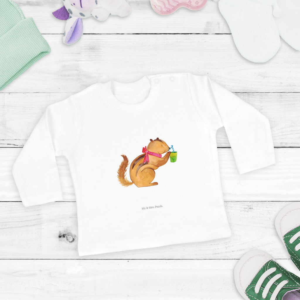 12-18 Monate Baby Longsleeve Eichhörnchen Smoothie Mädchen, Jungen, Baby, Langarm, Bio, Kleidung, Tiermotive, Gute Laune, lustige Sprüche, Tiere, Green Smoothies, Diät, Abnehmen, Streifenhörnchen, Eichhörnchen