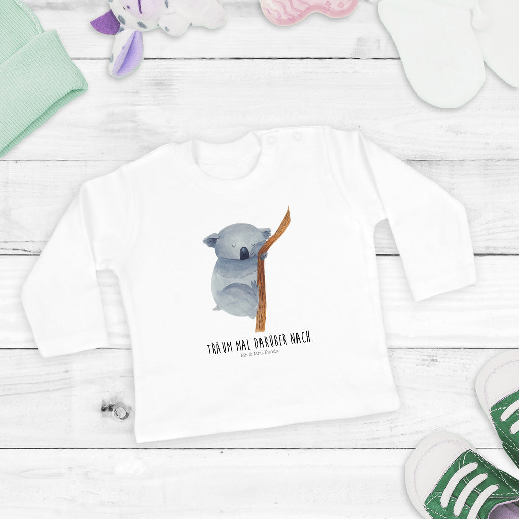 18-24 Monate Baby Longsleeve Koalabär Mädchen, Jungen, Baby, Langarm, Bio, Kleidung, Longsleeve, Tiermotive, Gute Laune, lustige Sprüche, Tiere, Koala, träumen, Traum, schlafen, Schlafzimmer, Traumland, Bär, Koalabär