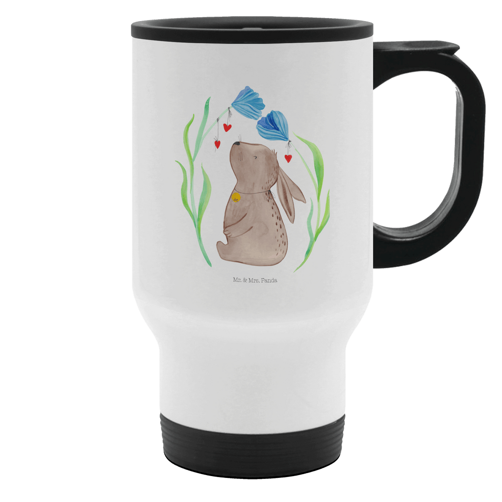 Thermobecher Hase Blume Thermobecher, To Go Becher, Thermotasse, Kaffeebecher, Isolierbecher, Thermobecher To Go, Warmhaltetasse, Edelstahlbecher, Reisebecher, Tasse mit Deckel, Thermobecher für 400 ml, Kaffeetasse zum Mitnehmen, Tasse zum Mitnehmen, Spülmaschinenfest, Ostern, Osterhase, Ostergeschenke, Osternest, Osterdeko, Geschenk zu Ostern, Hase, Kaninchen, Kind, Taufe, Taufgeschenk, Geburt, Schwangerschaft, erstes Kind, Kindergeburtstag, Geburtstag, Hoffnung, Träume