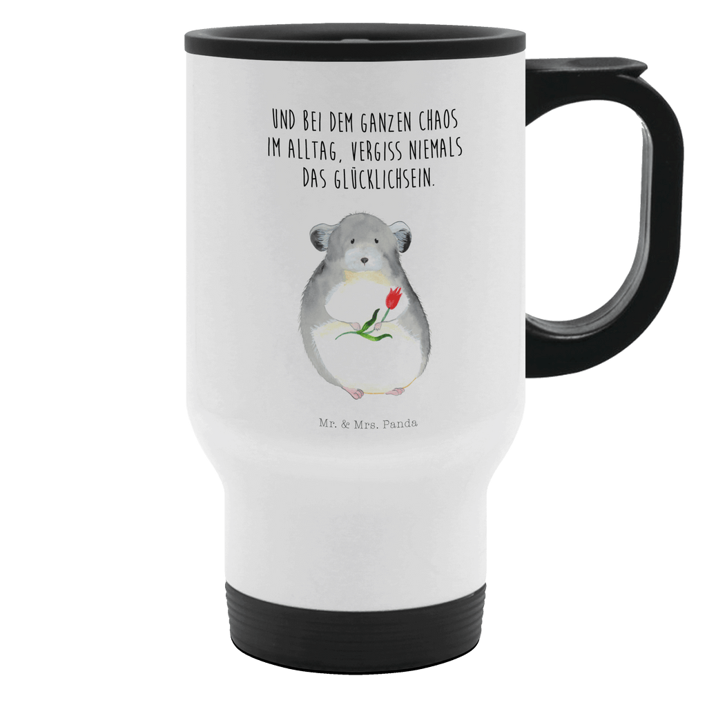 Thermobecher Chinchilla mit Blume Thermobecher, To Go Becher, Thermotasse, Kaffeebecher, Isolierbecher, Thermobecher To Go, Warmhaltetasse, Edelstahlbecher, Reisebecher, Tasse mit Deckel, Thermobecher für 400 ml, Kaffeetasse zum Mitnehmen, Tasse zum Mitnehmen, Spülmaschinenfest, Tiermotive, Gute Laune, lustige Sprüche, Tiere, Chinchilla, Chinchillas, Liebeskummer, Kummer, Depressionen, traurig sein, Chaos, Glücklichsein, Büro, Büroalltag
