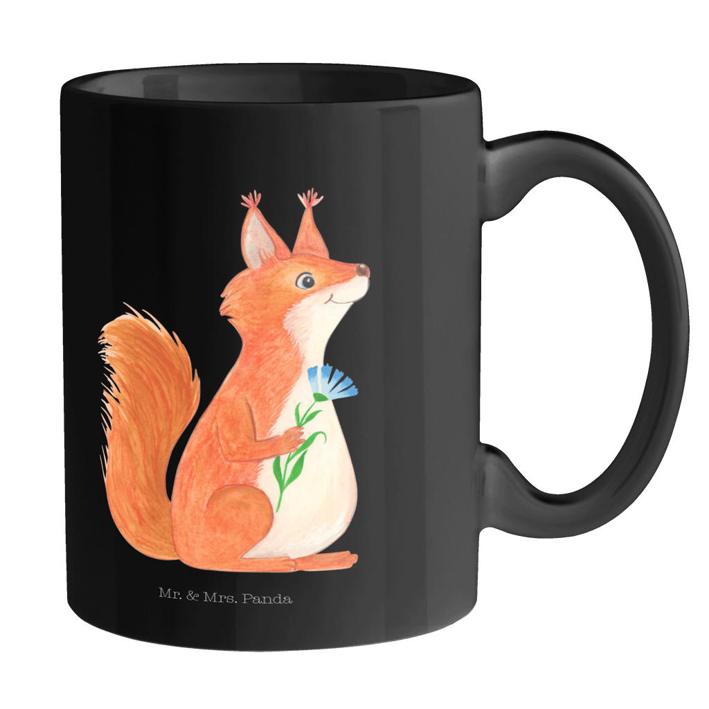 Tasse Eichhörnchen Blume Becher, Kaffeetasse, Kaffeebecher, Tee, Frühstück, Büro, süße Tiermotive, gute Laune, lustige Sprüche, Tiere, Eichhörnchen, Eichhorn, Spruch positiv, Lachen, Spaß, Motivation Sprüche, Motivation Bilder, glücklich Spruch, Spruch Deko