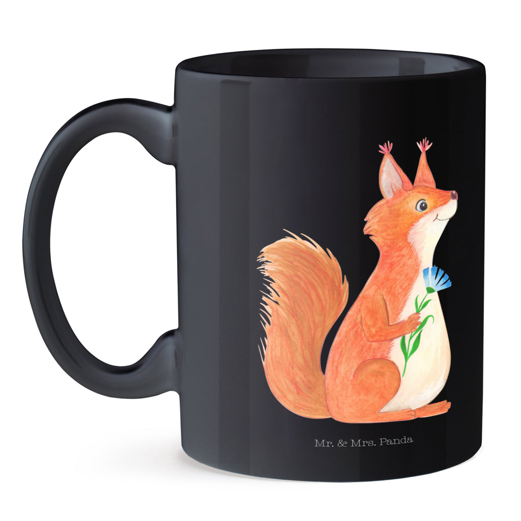 Tasse Eichhörnchen Blume Becher, Kaffeetasse, Kaffeebecher, Tee, Frühstück, Büro, süße Tiermotive, gute Laune, lustige Sprüche, Tiere, Eichhörnchen, Eichhorn, Spruch positiv, Lachen, Spaß, Motivation Sprüche, Motivation Bilder, glücklich Spruch, Spruch Deko