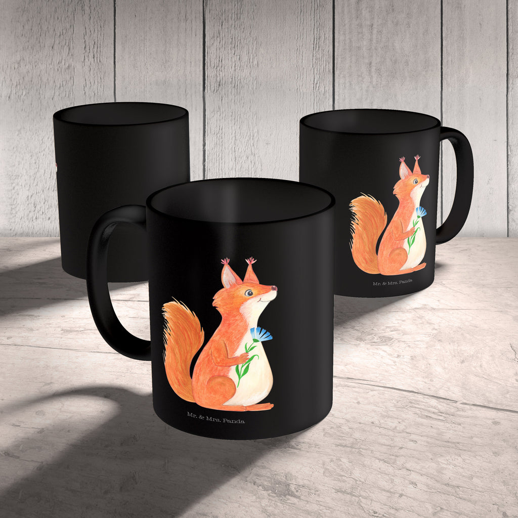 Tasse Eichhörnchen Blume Becher, Kaffeetasse, Kaffeebecher, Tee, Frühstück, Büro, süße Tiermotive, gute Laune, lustige Sprüche, Tiere, Eichhörnchen, Eichhorn, Spruch positiv, Lachen, Spaß, Motivation Sprüche, Motivation Bilder, glücklich Spruch, Spruch Deko