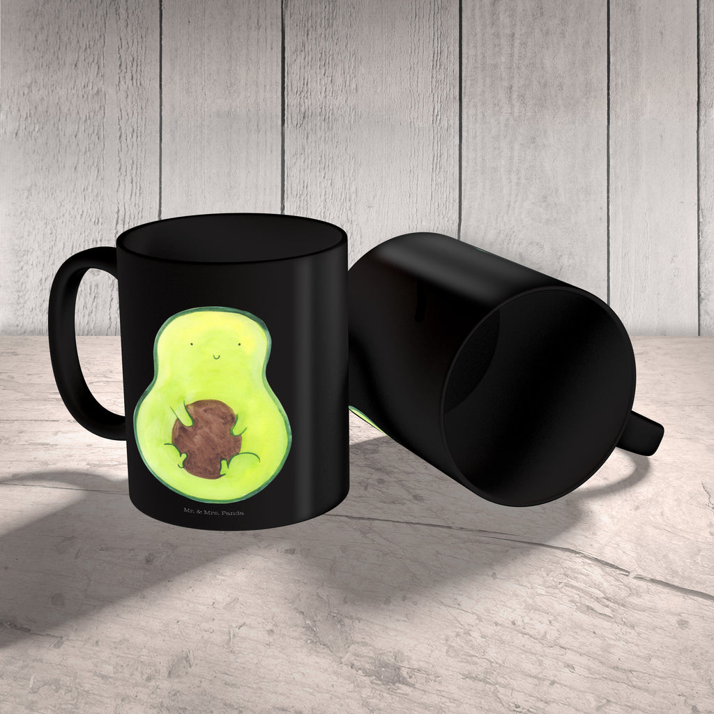 Tasse Avocado mit Kern Avocado, Avokado, Avocadokern, Kern, Pflanze, Spruch Leben  Becher, Kaffeetasse, Kaffeebecher, Tee, Frühstück, Büro  Avocado, Veggie, Vegan, Gesund